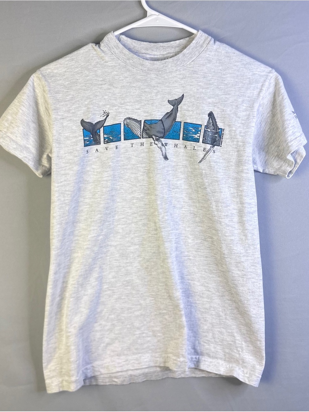 Vintage 1996 Save The Whales Pacific Whale Foundation T-Shirt - Youth M (10-12)